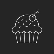 cupcake line icon N11