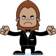 Cartoon Angry Groom Sasquatch