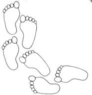 Footprint drawing