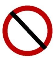 Red Circle With Slash Through It free image
