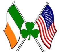 American And Irish Flag drawing