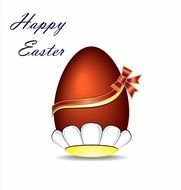 inscription "Happy easter" in the picture