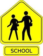 school sign drawing