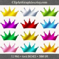 Metallic Crown Digital Elements Scrapbook Crowns