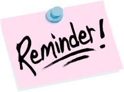 Clip Art of the reminder note