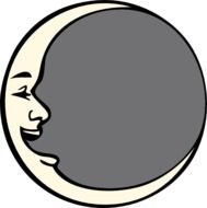 Man In The Moon At Clkercom Vector Online