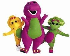 colorful dinosaurs, characters of Barney & Friends tv serial