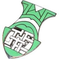 green emblem on a white background