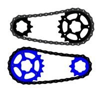 Clipart of bicycle chain