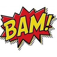 Bam Comic Book Classic T Shirt Design By Jonathan Bybee clipart