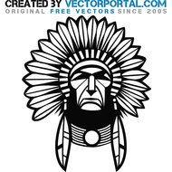 Indian Chief Graphics Vector Download At Vectorportal