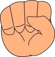 Closed Hand At Clkercom Vector Online Royalty