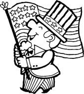 Printable 4th Of July Coloring Pages drawing