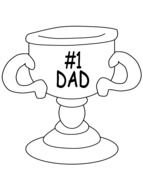 cup for father in graphic representation