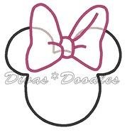 Outline Minnie Mouse