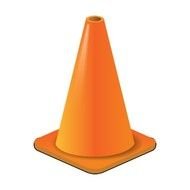 Clipart of orange traffic cone