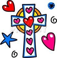Christian Cross Doodle &ndash; Prawny Cartoons & Vintage