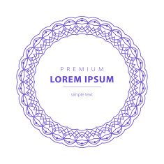 Vector set abstract frames logo templates line style N29