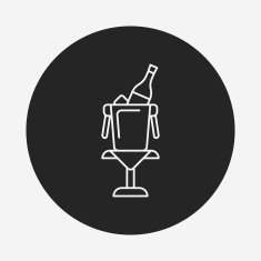 champagne line icon N45