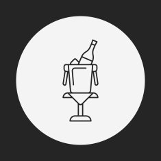 champagne line icon N47