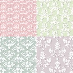 seamless damask patterns