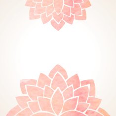 Watercolor pink floral background N5
