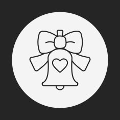 love bell line icon N3