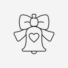 love bell line icon N4