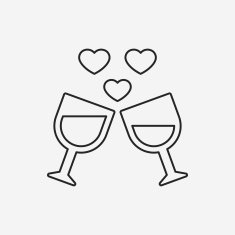 champagne line icon N72