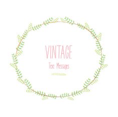 Vintage Flowers Wreath N4