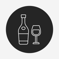 champagne line icon N84