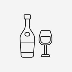 champagne line icon N87