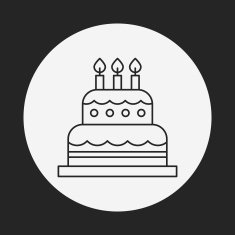 cake line icon N14