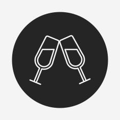 champagne line icon N88