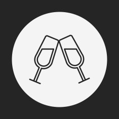 champagne line icon N90