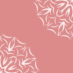 Pink background with white flower pattern N2