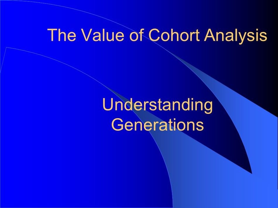 Clipart of The Value Of Cohort Analysis Understanding Generations