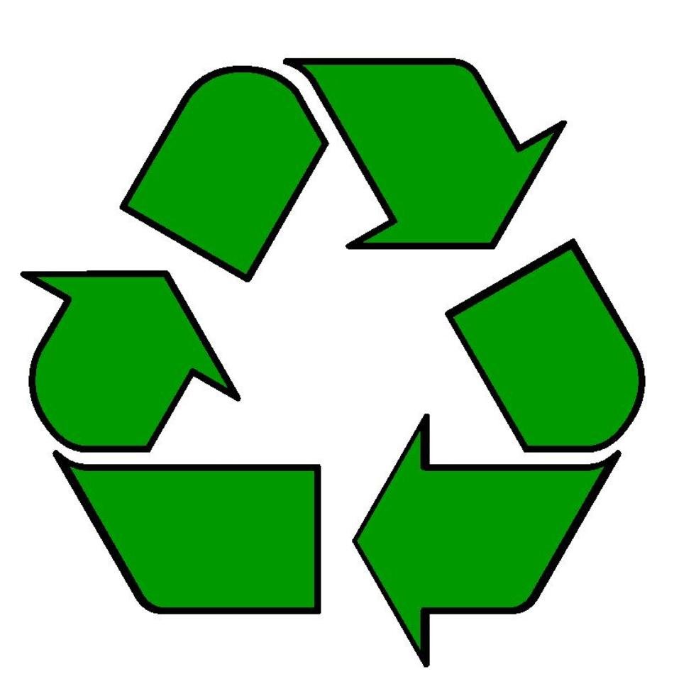 green icon on glass container