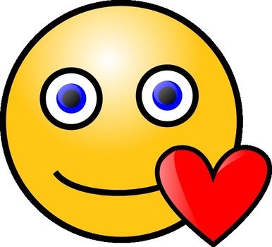 Love Heart Smiley At Clkercom Vector Online clipart