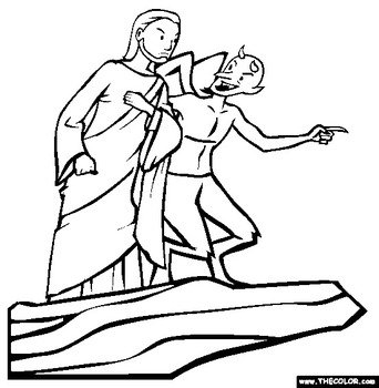 The Temptation Coloring Page Free