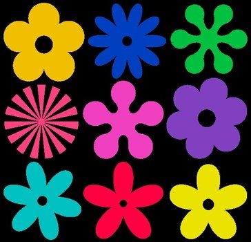 Plantillas De Flores Con Fieltro C&243mo Hacer Paso clipart