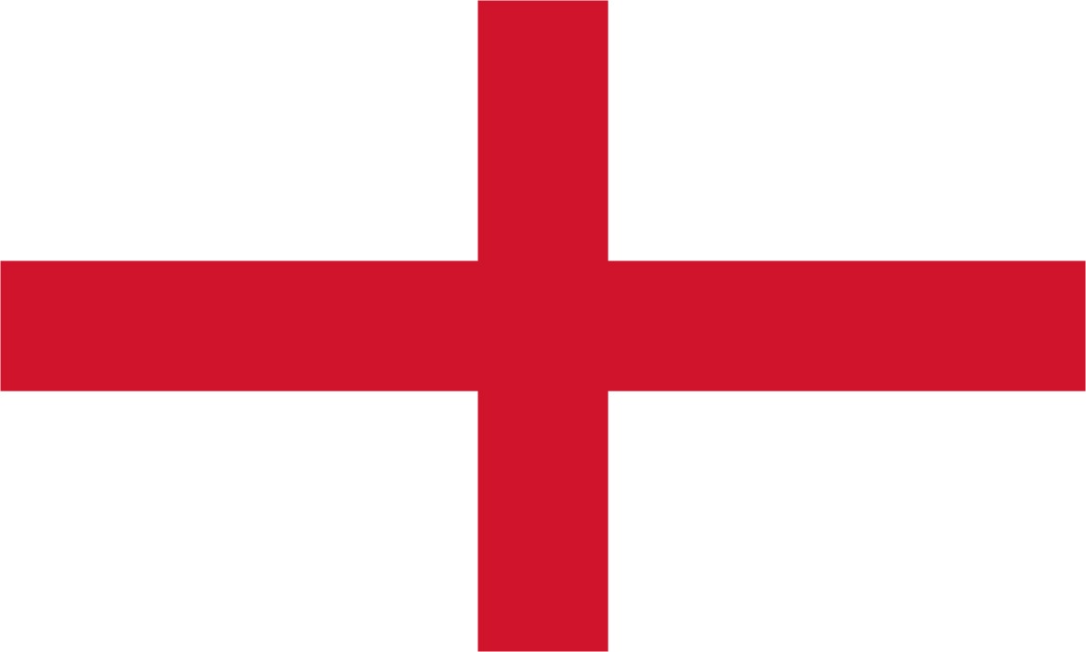 Painted red cross on a white flag free image download