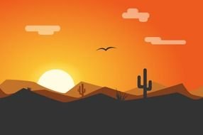 desert drawing