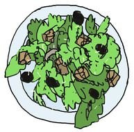drawing of the salad