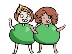 Two Peas drawing