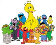 cartoon characters on transparent background