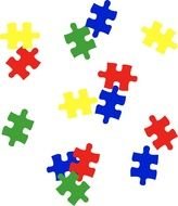 clipart of Autism Puzzle Pieces