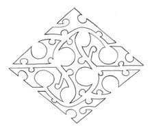 Black and white drawing of the tattoo design clipart