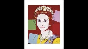 portrait of The United Kingdom Queen Elizabeth, drawing