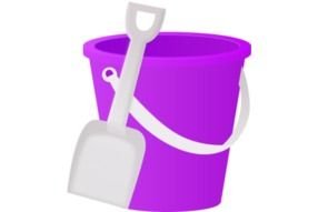 Bucket and shovel clipart